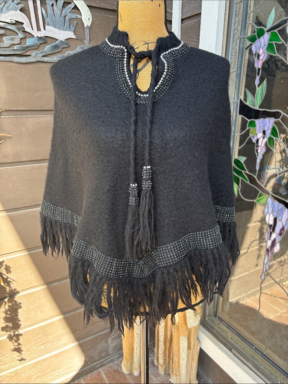 Joseph Embellished Alpaca Wrap